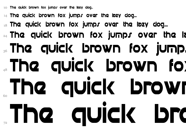 Datacron font waterfall